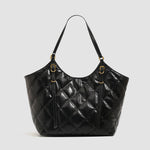 Load image into Gallery viewer, Quilted Oversized Tote Bag with Magnetic Snap N6C048