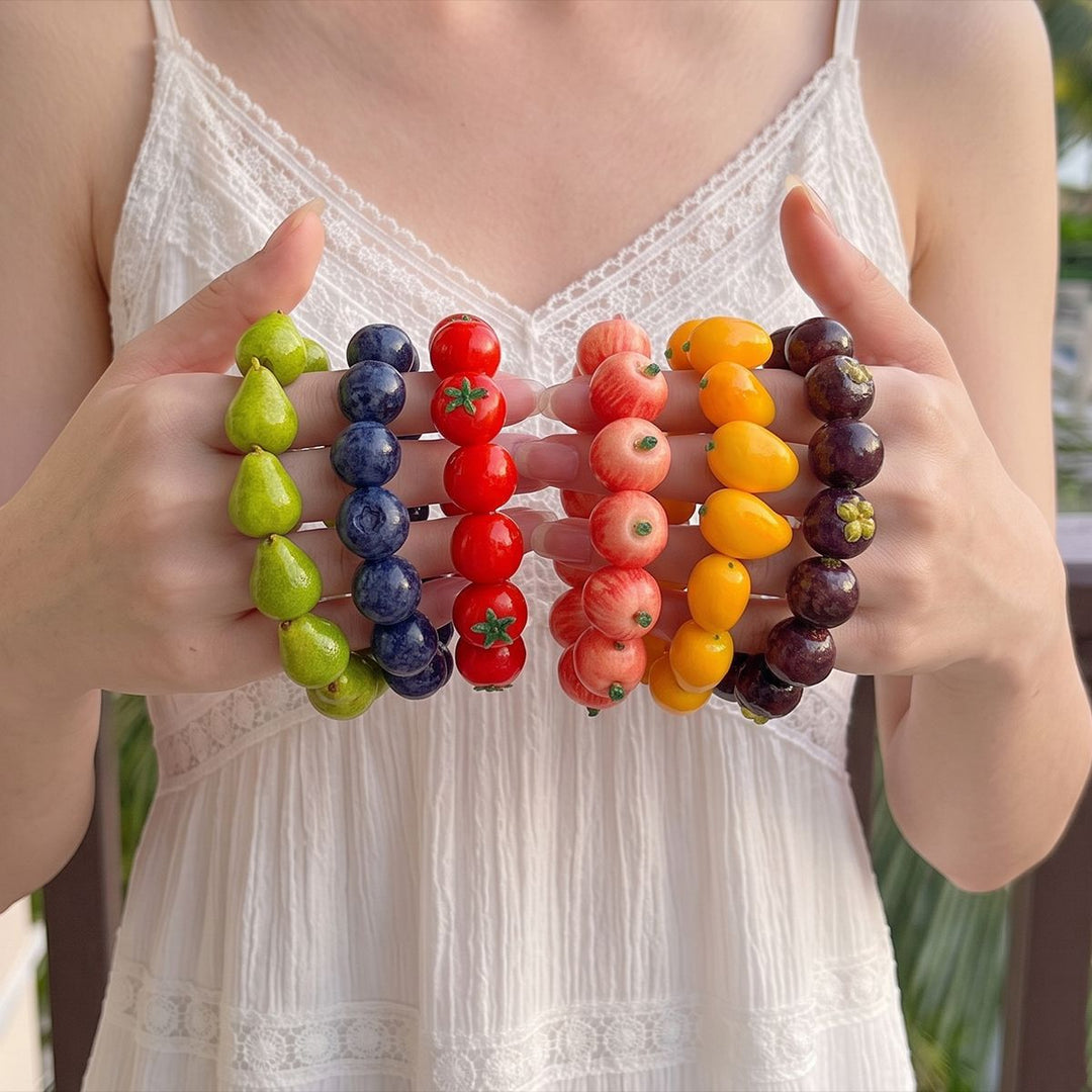 Fun Fruit Elastic Bracelet Cute Dopamine Summer N6H105