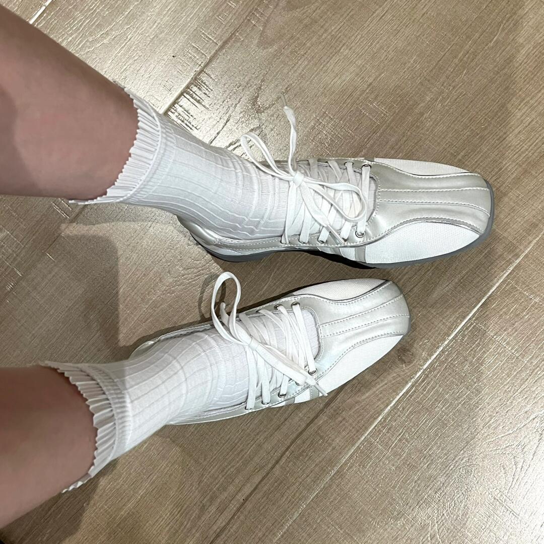 Lace Up Ballet Mary Jane Flat Shoes Women N6C144