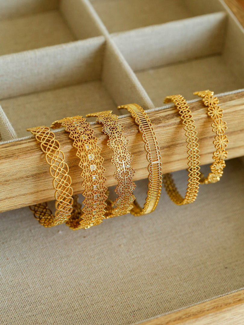 Lace Openwork Geometric Cuff Bracelet Women N6C006