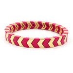 Load image into Gallery viewer, Arrow Beads Bracelet Tribal Enamel Elastic Adjustable S5P049
