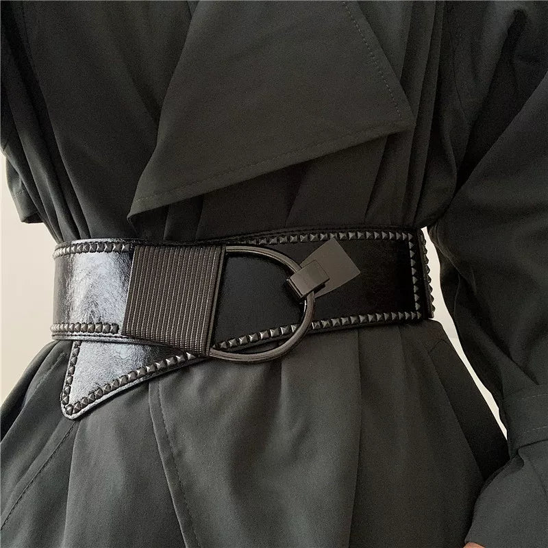 Elastic Wide Waist Belt Women Fashion Waist Cincher N6H337