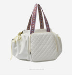 Load image into Gallery viewer, Women's Oxford Cloth Quilted Travel Backpack N6J217