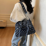 Load image into Gallery viewer, Grid Denim Convertible Backpack Multi-Position Carry  S5P295