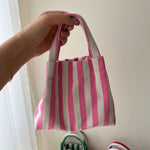 Load image into Gallery viewer, Dopamine Stripe Mini Canvas Tote Bag N6E041