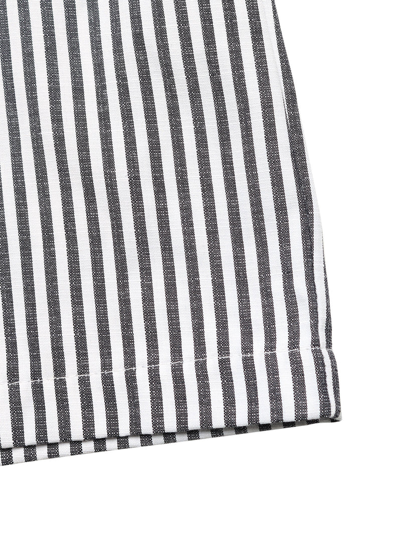 Strapless Stripe Jumpsuit Women Straight Leg N6C251