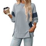 Load image into Gallery viewer, Block Color Crew Sweater Relaxed Mid Weight N5Z310
