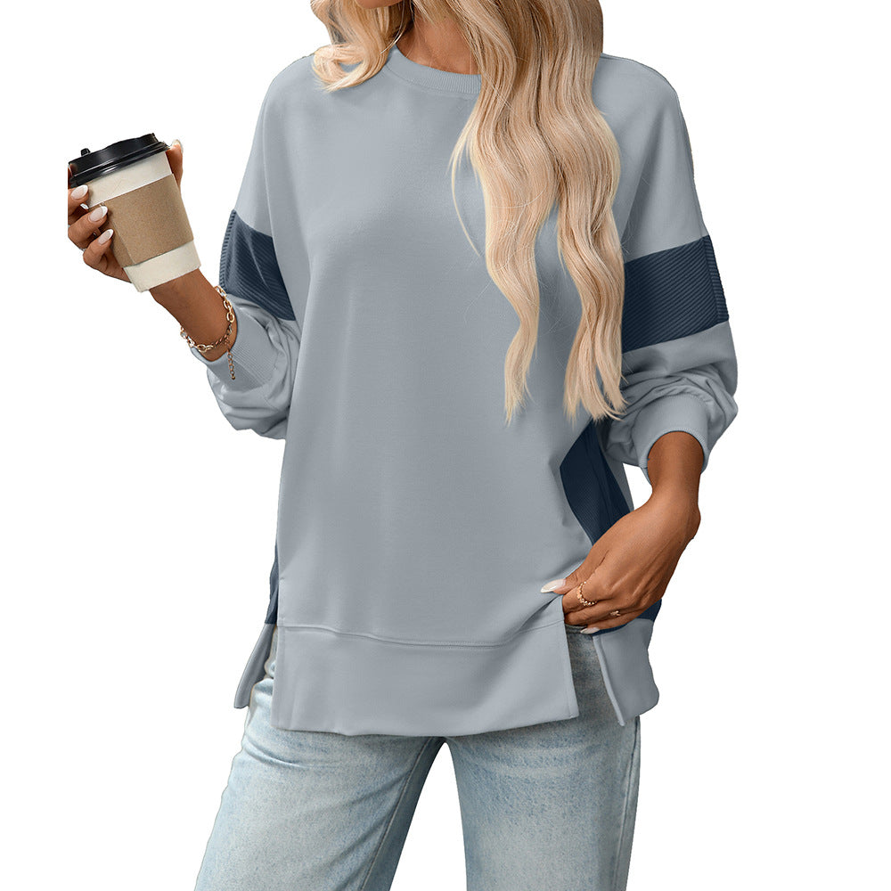 Block Color Crew Sweater Relaxed Mid Weight N5Z310