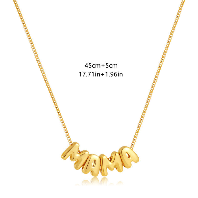 MAMA Stainless Steel Necklace Women N6D536