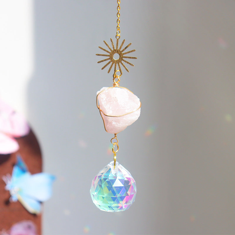 Natural Crystal  Hanging Home Decor Prism N6F295