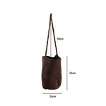 Load image into Gallery viewer, Metallic Woven Bucket Bag Stylish Shoulder Tote N6A083
