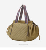 Load image into Gallery viewer, Women's Oxford Cloth Quilted Travel Backpack N6J217
