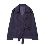 Load image into Gallery viewer, Short Belted Jacket Women Office N6C266