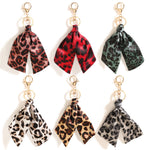Load image into Gallery viewer, Leopard Print Fabric Keychain Bag Charm Car Ornament N6G117