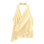 Load image into Gallery viewer, Halter Neck Satin Camisole Women N6C264