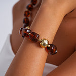 Load image into Gallery viewer, Oversized Acrylic Ombre Geometric Bracelet Vintage N6H061