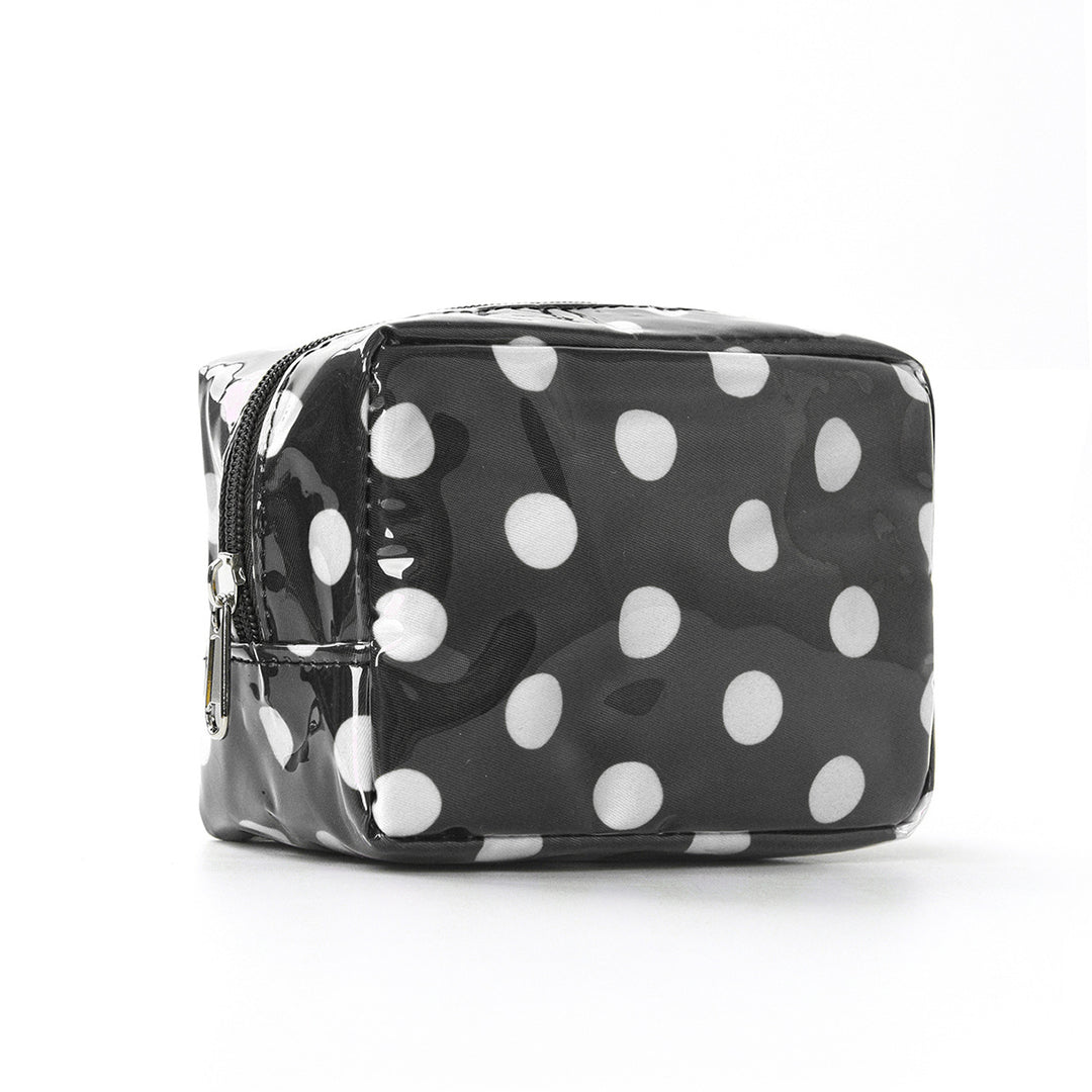 Unisex Glossy Color-Block PVC Mini Pouch N6J244
