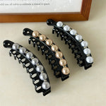 Load image into Gallery viewer, Pearl Clip Non-Slip Large Hair Clip for Thick Hair N6H195