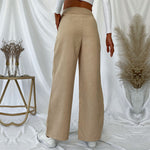 Load image into Gallery viewer, Corduroy Wide Leg Pant Lightweight Apricot N5Z521
