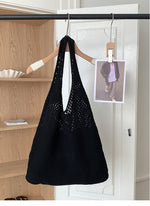Load image into Gallery viewer, Retro Knit Large Capacity Tote Bag Women N6C057