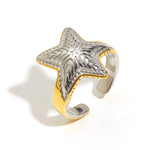 Load image into Gallery viewer, Line Design Ring Steel 18K Gold S5P023

