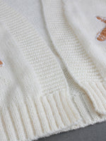 Load image into Gallery viewer, Cookie Character Short Cardigan V-Neck Button Knit N6H272