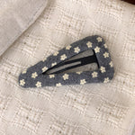 Load image into Gallery viewer, Womens Floral Teardrop Fabric Hair Clip N6K028