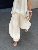 Load image into Gallery viewer, Bubble Cuff Pants Women Elegant Wide Leg Trousers N6F044