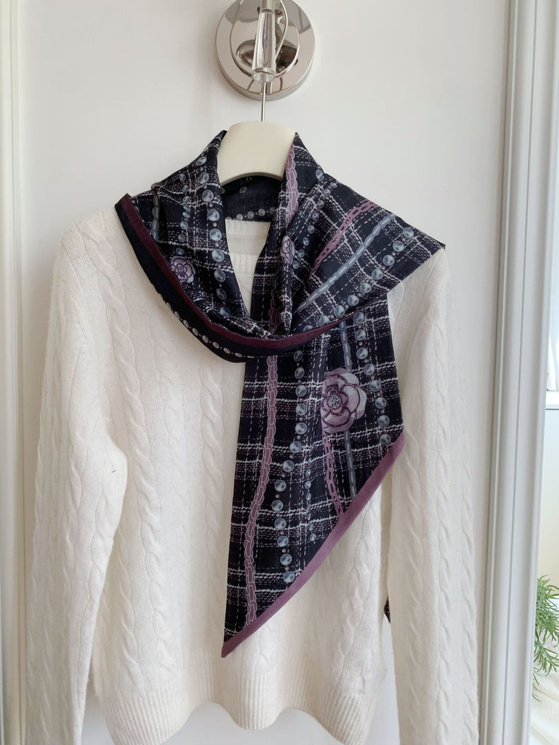 Women's Cotton Linen Printed Scarf Shawl N6J143