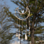 Load image into Gallery viewer, Natural Crystal Dream Catcher Sun Catcher Wind Chime N6F300
