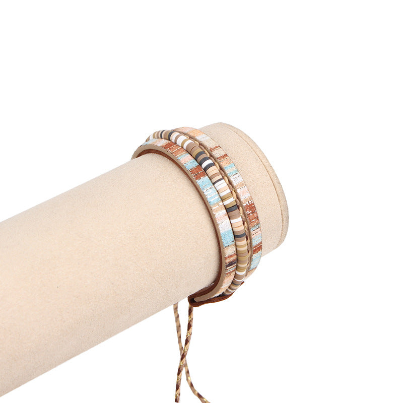 Bohemian Style Polymer Clay Bracelet S5P615