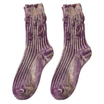 Load image into Gallery viewer, Distressed Knit Cotton Workwear Socks M5A075