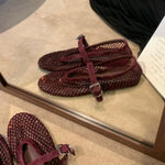 Load image into Gallery viewer, Rhinestone Mesh One-Strap Ballet Flats Round Toe N6G250