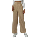 Load image into Gallery viewer, Corduroy Wide Leg Pant Lightweight Apricot N5Z521
