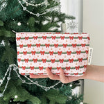 Load image into Gallery viewer, Womens Christmas Print Polyester Cosmetic Bag N6K107