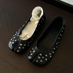 Load image into Gallery viewer, Vintage Split Toe Chunky Heel Mary Jane Shoes Women N6H040