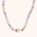 Load image into Gallery viewer, Freshwater Pearl Strand Necklace Seed Beads S5P235