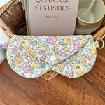 Load image into Gallery viewer, Vintage Floral Cotton Love Glasses Case Eyeglass Pouch N6F117