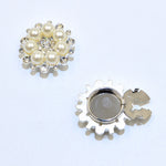 Load image into Gallery viewer, Alloy Rhinestone Round Mini Shirt Button Cover N6G124