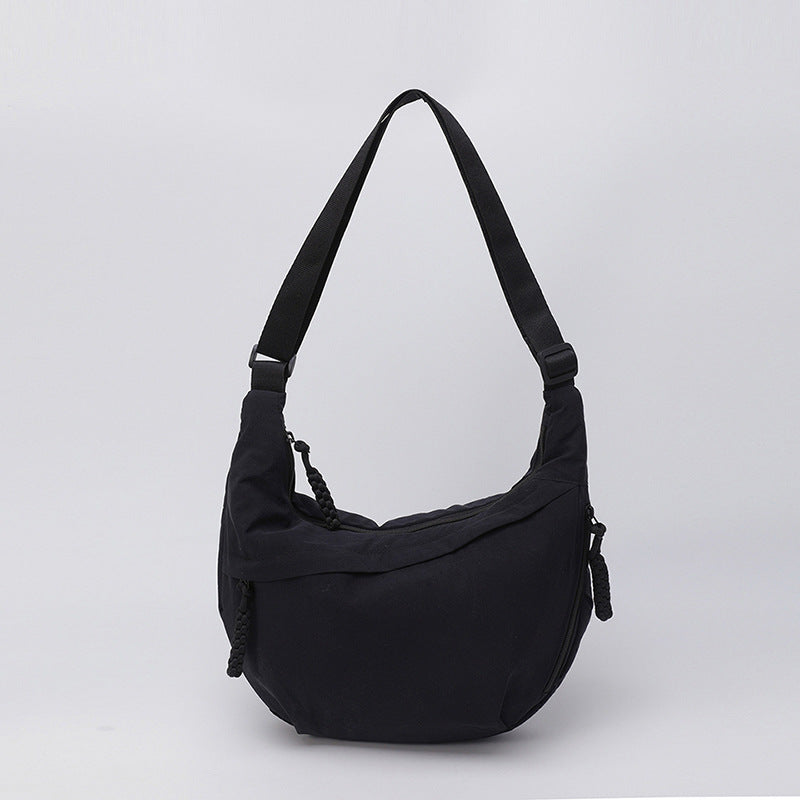 Women's Washed Nylon Dumpling Crossbody Bag N6J208