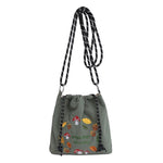 Load image into Gallery viewer, Cartoon Embroidered Nylon Bucket Bag S5P372
