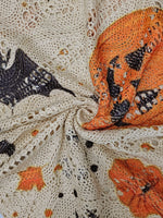 Load image into Gallery viewer, Halloween Bat Pumpkin Hollow Knit Top Women N6H275