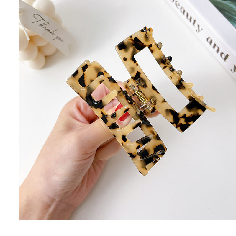 Square Acetate Hair Claw Clip Women N6C353