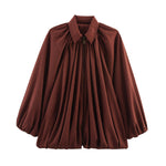 Load image into Gallery viewer, Notch Lapel Puffer Baseball Jacket Women N6C139