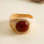 Load image into Gallery viewer, Womens Marbled Geometric Acrylic Bracelet N6K138