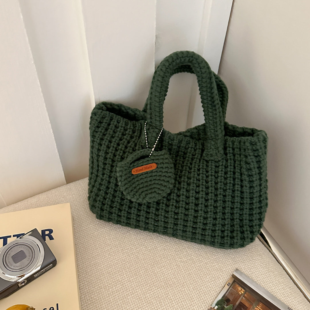 Women's Woven Cotton-Feel Shoulder Phone Bag N6J172