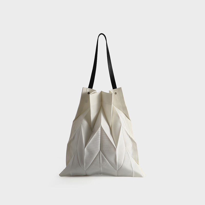 Pleated Oxford Tote Dual Carry System S5P313