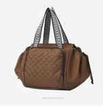 Load image into Gallery viewer, Women's Oxford Cloth Quilted Travel Backpack N6J217