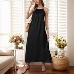 Load image into Gallery viewer, Halter Neck Sleeveless Solid Tank Dress Women Summer N6A102
