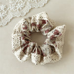 Load image into Gallery viewer, Floral Lace Bandana Scrunchie Women N6D002